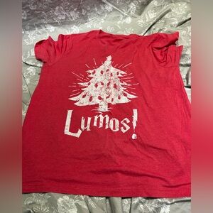 Red Lumos! Harry Potter tee XXL